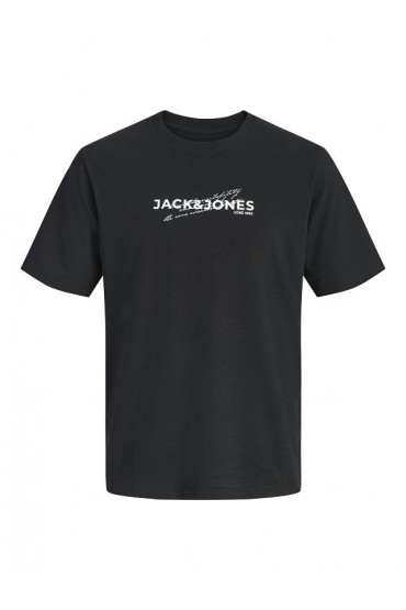 JCOETERNA FRONT PRINT TEE SS CREW FST - ΜΑΥΡΟ