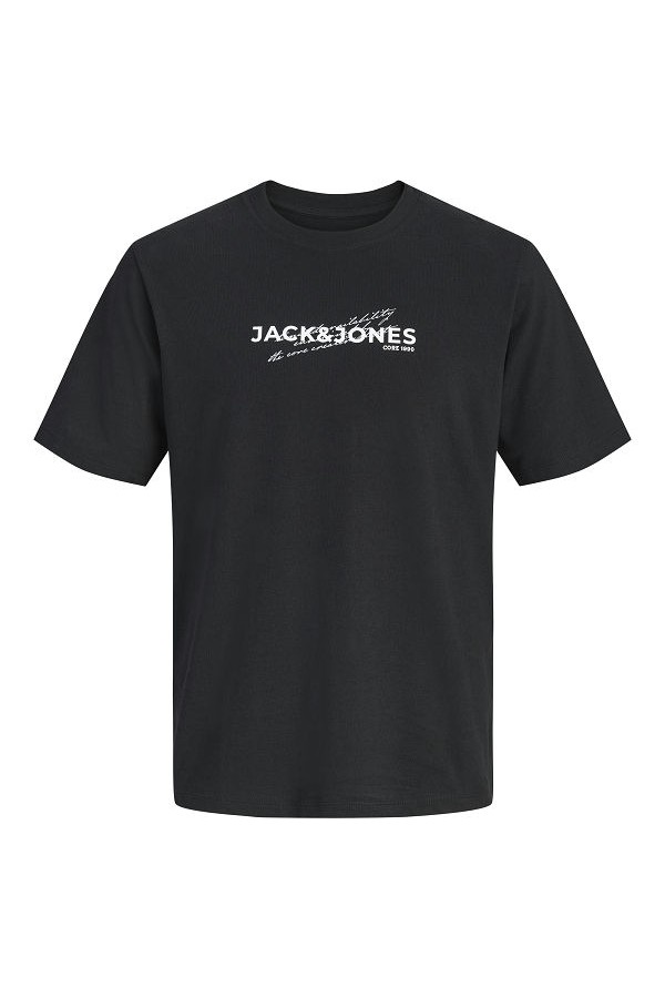 JCOETERNA FRONT PRINT TEE SS CREW FST - ΜΑΥΡΟ