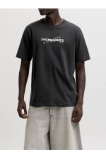 JCOETERNA FRONT PRINT TEE SS CREW FST - ΜΑΥΡΟ