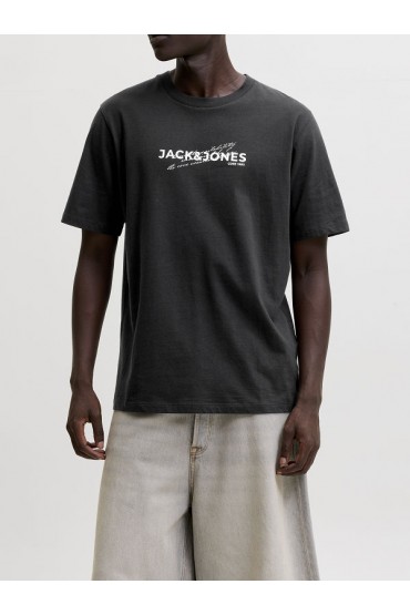 JCOETERNA FRONT PRINT TEE SS CREW FST - ΜΑΥΡΟ