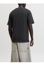 JCOETERNA FRONT PRINT TEE SS CREW FST - ΜΑΥΡΟ