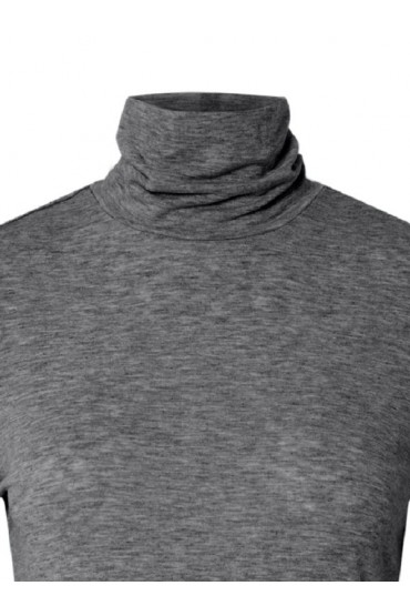 PCMARIA LS ROLLNECK TOP JRS NOOS BC - ΓΚΡΙ
