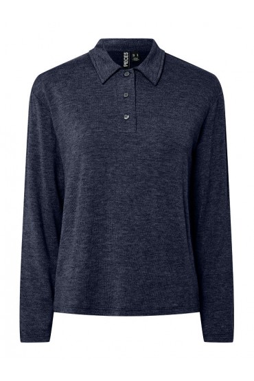 PCRITT LS POLO JRS PWP - ΜΠΛΕ ΑΝΟΙΧΤΟ