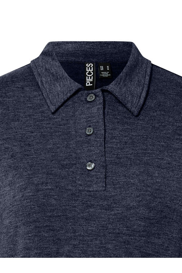 PCRITT LS POLO JRS PWP - ΜΠΛΕ ΑΝΟΙΧΤΟ