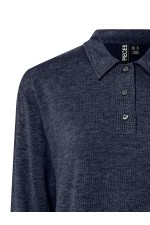 PCRITT LS POLO JRS PWP - ΜΠΛΕ ΑΝΟΙΧΤΟ