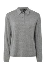 PCRITT LS POLO JRS PWP - ΓΚΡΙ