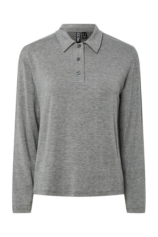 PCRITT LS POLO JRS PWP - ΓΚΡΙ