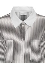 NMFREJA L/S OVERSIZED PLAIN SHIRT WVN - ΛΕΥΚΟ