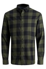 JJEGINGHAM TWILL SHIRT L/S NOOS - ΧΑΚΙ