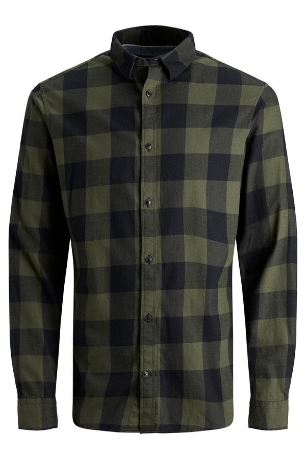 JJEGINGHAM TWILL SHIRT L/S NOOS - ΧΑΚΙ