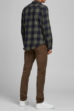 JJEGINGHAM TWILL SHIRT L/S NOOS - ΧΑΚΙ