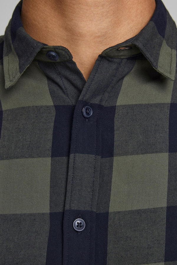 JJEGINGHAM TWILL SHIRT L/S NOOS - ΧΑΚΙ