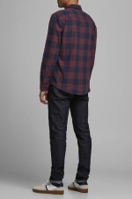 JJEGINGHAM TWILL SHIRT L/S NOOS - ΜΠΟΡΝΤΩ
