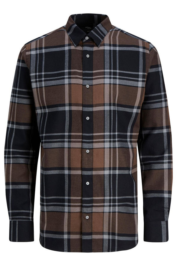 JPRBLADALLAS WINTER SHIRT L/S - ΚΑΦΕ