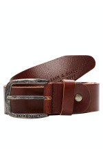 JACPAUL LEATHER BELT NOOS - ΚΑΜΕΛ