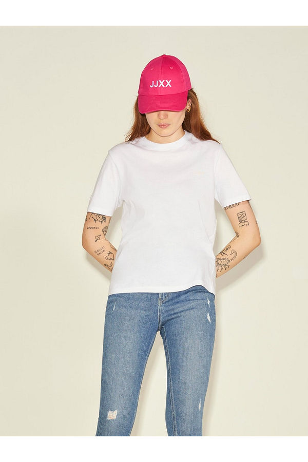 JXBASIC BIG LOGO BASEBALL CAP NOOS - ΡΟΖ