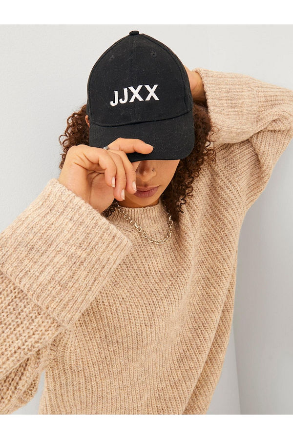 JXBASIC BIG LOGO BASEBALL CAP NOOS - ΜΑΥΡΟ