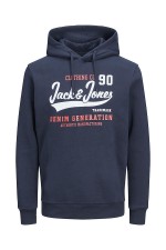 JJLOGO SWEAT HOOD 2 COL 22/23 - ΜΠΛΕ