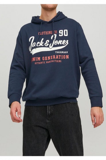 JJLOGO SWEAT HOOD 2 COL 22/23 - ΜΠΛΕ
