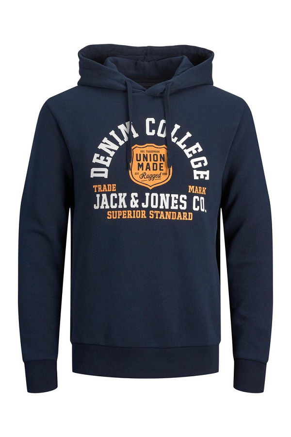JJLOGO SWEAT HOOD 2 COL 22/23 - ΜΠΛΕ