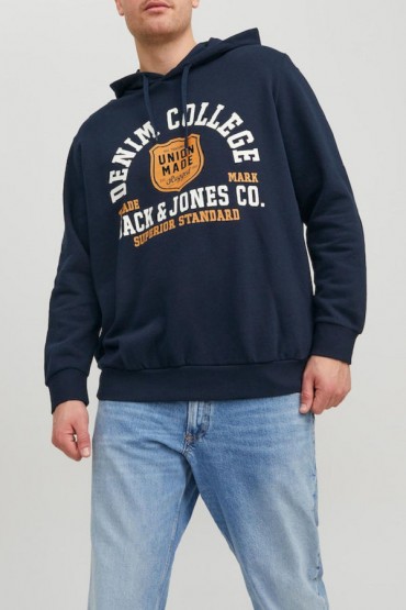 JJLOGO SWEAT HOOD 2 COL 22/23 - ΜΠΛΕ