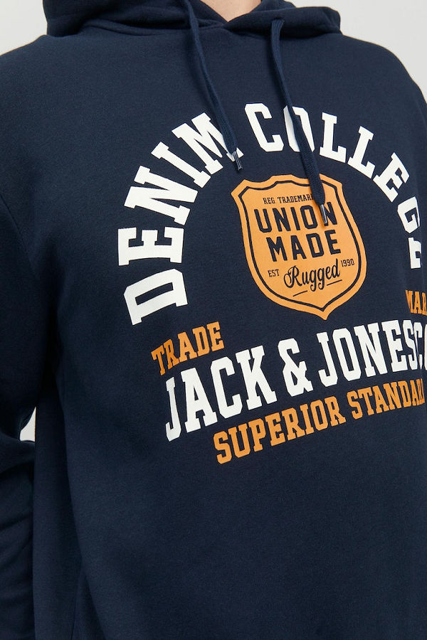 JJLOGO SWEAT HOOD 2 COL 22/23 - ΜΠΛΕ