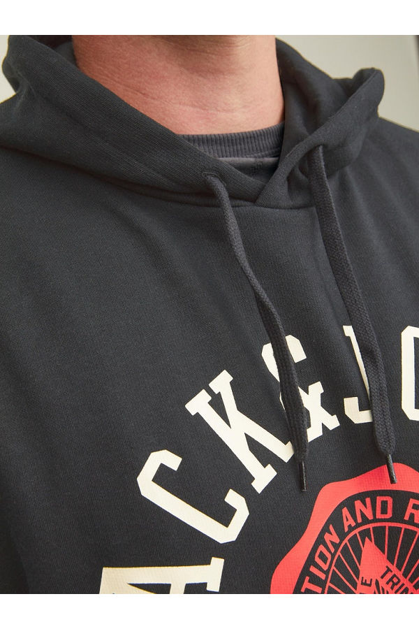 JJLOGO SWEAT HOOD 2 COL 22/23 - ΜΑΥΡΟ