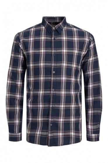 JCOORION SHIRT LS PLS - ΜΠΛΕ