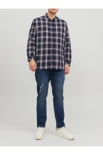 JCOORION SHIRT LS PLS - ΜΠΛΕ