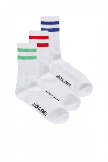 JACAEDAN TENNIS SOCKS 3 PACK - ΛΕΥΚΟ