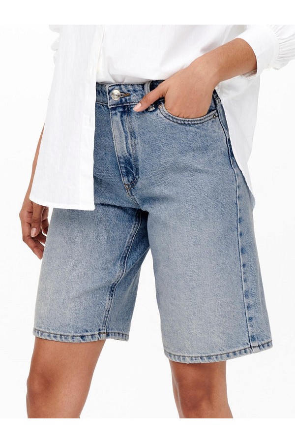 ONLSONNY HW WIDE DNM SHORTS NAS843 - ΜΠΛΕ ΑΝΟΙΧΤΟ