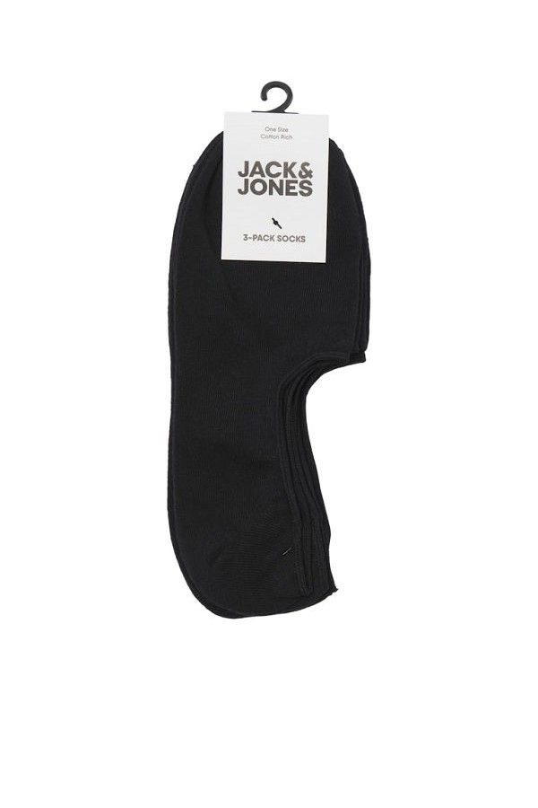 JACDOUGLAS MULTI SHORT SOCK 3 PACK NOOS - ΜΑΥΡΟ