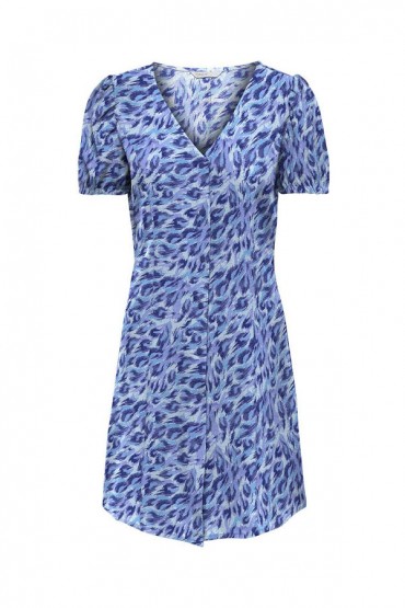 ONLNOVA LIFE VIS S/S LUSY DRESS AOP - ΜΩΒ