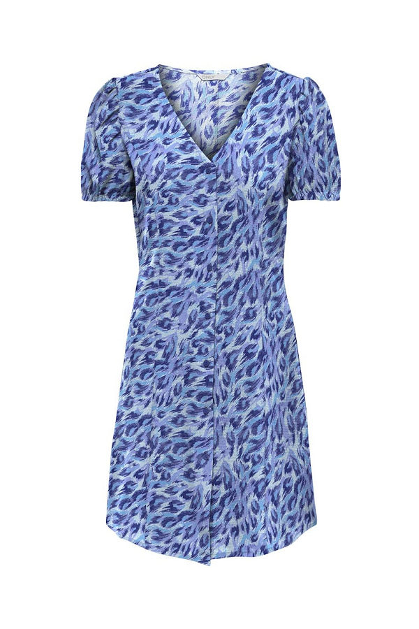 ONLNOVA LIFE VIS S/S LUSY DRESS AOP - ΜΩΒ