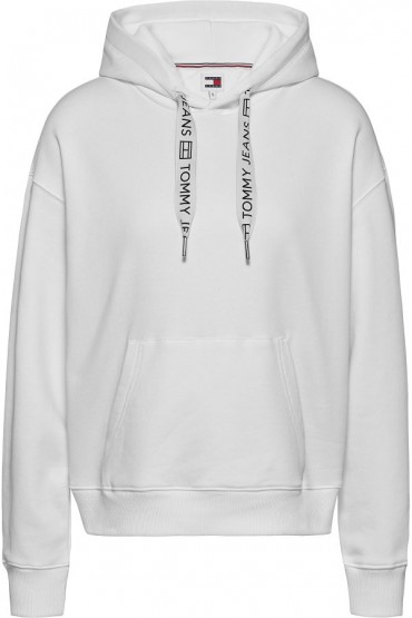 TJW BXY LOGO DRAWCORD HOODIE EXT - ΛΕΥΚΟ