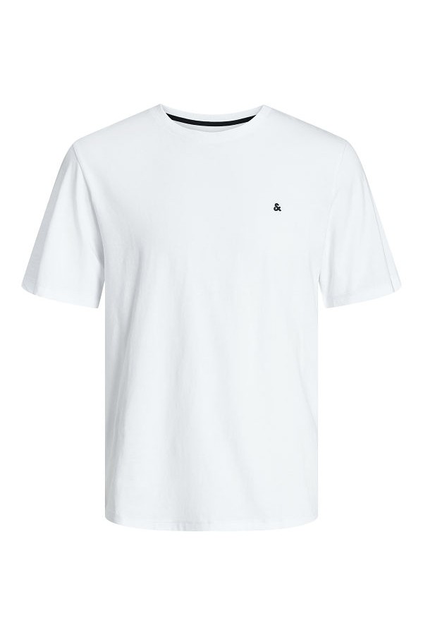 JJEPAULOS TEE SS CREW NECK NOOS PLS - ΛΕΥΚΟ