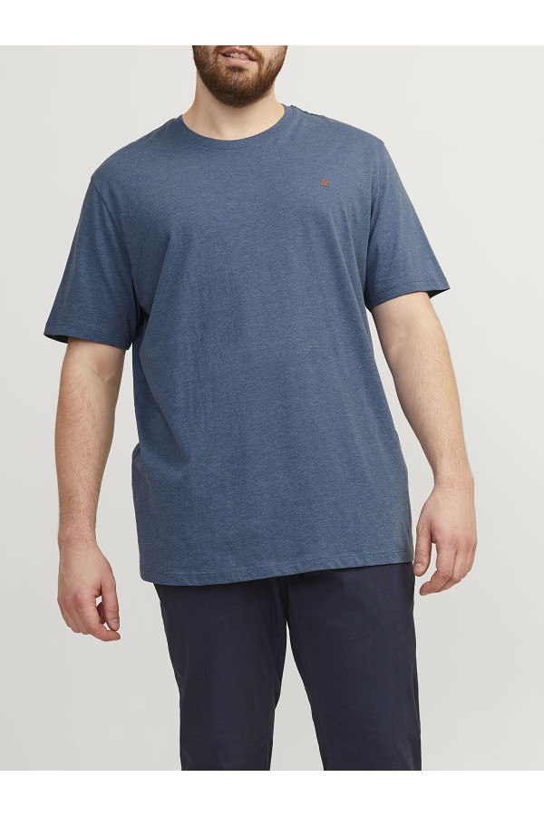 JJEPAULOS TEE SS CREW NECK NOOS PLS - ΜΠΛΕ