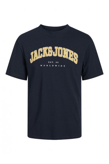 JJECALEB VARSITY TEE SS O-NECK NOOS PLS - ΜΠΛΕ