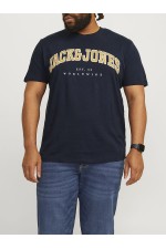 JJECALEB VARSITY TEE SS O-NECK NOOS PLS - ΜΠΛΕ