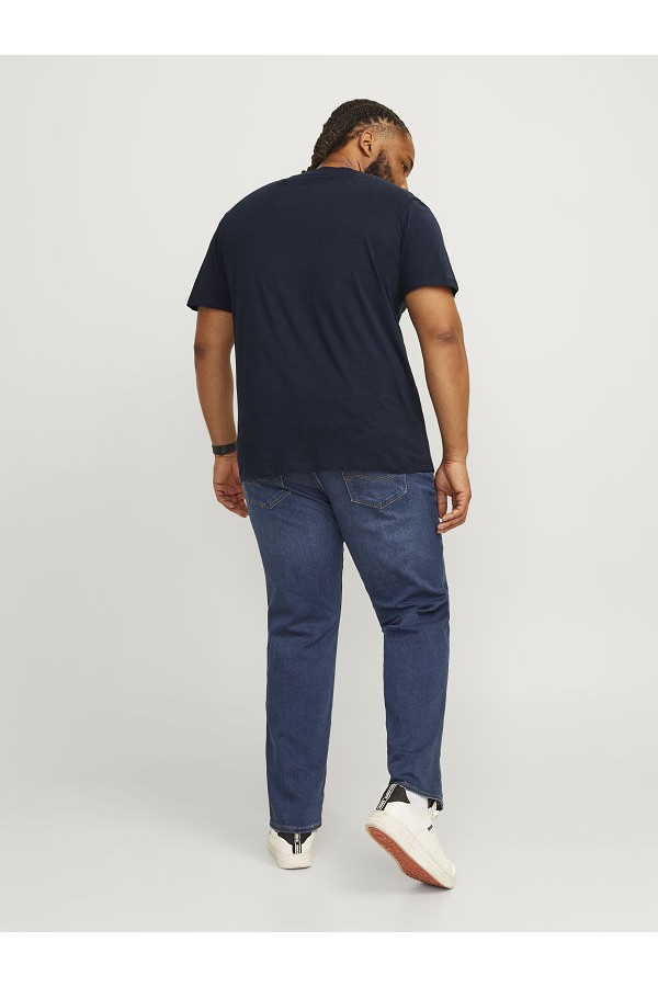 JJECALEB VARSITY TEE SS O-NECK NOOS PLS - ΜΠΛΕ