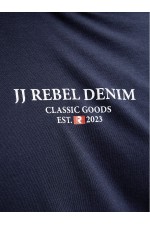 JREBJEANS REBEL PRINT TEE SS O-NECK SN - ΜΠΛΕ