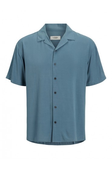 JREBWATER RESORT SHIRT SS - ΜΠΛΕ ΑΝΟΙΧΤΟ
