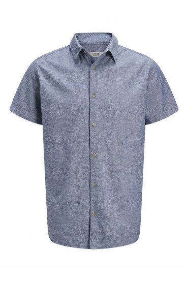 JREBMOSS SUNNY SHIRT SS - ΜΠΛΕ ΑΝΟΙΧΤΟ