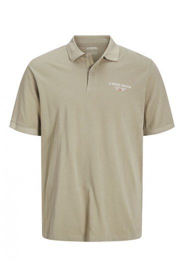 JREBJEANS REBEL PRINT POLO SS - ΜΠΕΖ