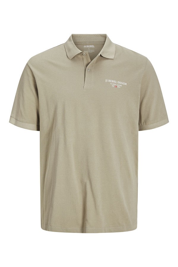 JREBJEANS REBEL PRINT POLO SS - ΜΠΕΖ