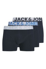 JACCONOR SOLID TRUNKS 3 PACK NOOS - ΜΠΛΕ