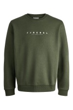 JREBROCKY LOGO CREW NECK SWEAT - ΠΡΑΣΙΝΟ