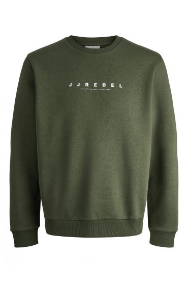 JREBROCKY LOGO CREW NECK SWEAT - ΠΡΑΣΙΝΟ
