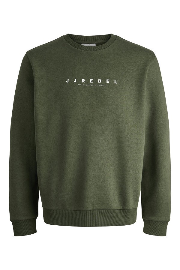 JREBROCKY LOGO CREW NECK SWEAT - ΠΡΑΣΙΝΟ