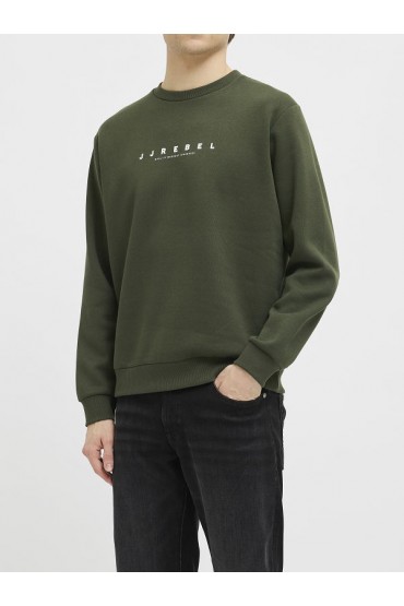 JREBROCKY LOGO CREW NECK SWEAT - ΠΡΑΣΙΝΟ